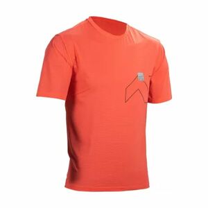 LEATT Cyklistický dres s krátkým rukávem - MTB TRAIL 1.0 X-FLOW - červená L obraz