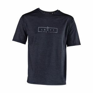 LEATT Cyklistický dres s krátkým rukávem - MTB TRAIL 1.0 - černá XL obraz