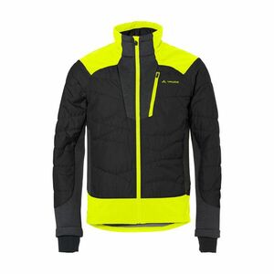 VAUDE Cyklistická zateplená bunda - MINAKI III - černá/žlutá L obraz