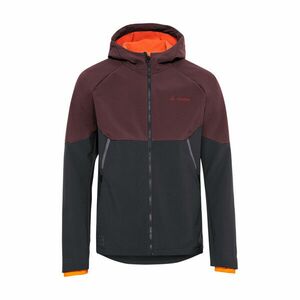 VAUDE Cyklistická větruodolná bunda - QIMSA SOFTSHELL - bordó/černá M obraz