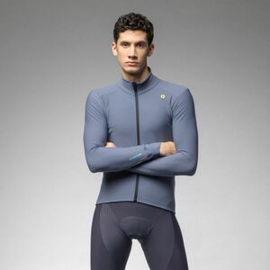 ALÉ Cyklistický dres s dlouhým rukávem zimní - KLIMATIK K-IDRO - modrá L obraz