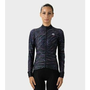 ALÉ Cyklistický dres s dlouhým rukávem zimní - BYTE PR-E LADY - černá L obraz