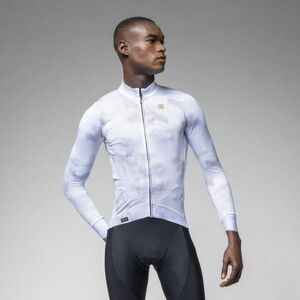 ALÉ Cyklistický dres s dlouhým rukávem zimní - PR-E SPRAY - bílá M obraz