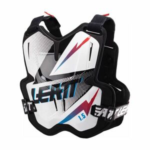 LEATT chránič na záda a hrudník - CHEST PROTECTOR 1.5 TORQUE - černá/bílá UNI obraz