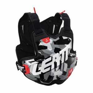 LEATT chránič na záda a hrudník - CHEST PROTECTOR 1.5 TORQUE - černá/bílá/červená UNI obraz