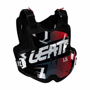 LEATT chránič na záda a hrudník - CHEST PROTECTOR TORQUE 1.5 - černá/červená UNI obraz