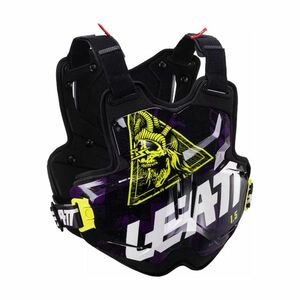 LEATT chránič na záda a hrudník - CHEST PROTECTOR 1.5 TORQUE - černá/žlutá/bílá UNI obraz