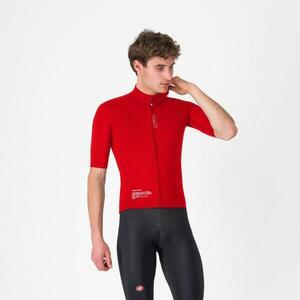 CASTELLI Cyklistická větruodolná bunda - DO.DI.CI. SHORT SLEEVE - červená XL obraz
