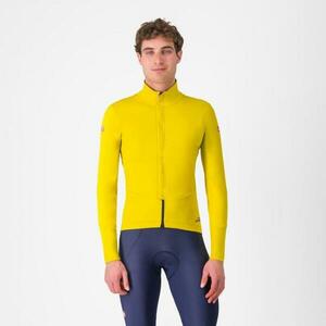 CASTELLI Cyklistická zateplená bunda - PERFETTO AIR - žlutá M obraz