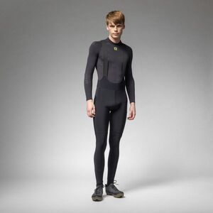 ALÉ Cyklistické kalhoty dlouhé s laclem - STONES CARGO 2.0 - černá XL obraz