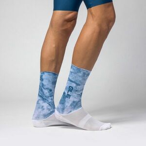 ALÉ Cyklistické ponožky klasické - TYPHOON - světle modrá 36-39 obraz