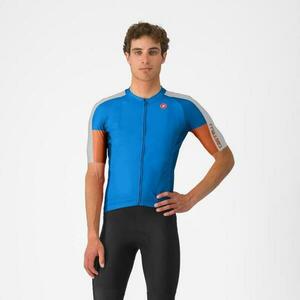 CASTELLI Cyklistický dres s krátkým rukávem - ENTRATA 6 - modrá 2XL obraz