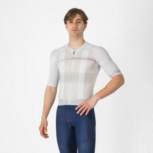 CASTELLI Cyklistický dres s krátkým rukávem - CLIMBER´S A/C - stříbrná/šedá 2XL obraz