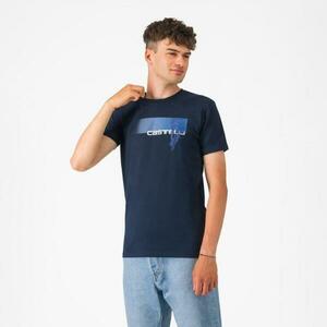 CASTELLI Cyklistické triko s krátkým rukávem - VELOCE - modrá M obraz