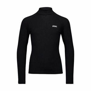 POC Cyklistické triko s dlouhým rukávem - MOCK NECK JERSEY Y - černá 140 cm obraz