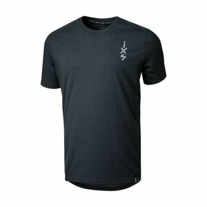 IXS Cyklistické triko s krátkým rukávem - FLOW 1.0 TECH TEE - černá XL obraz