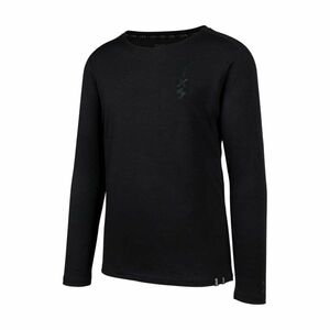 IXS Cyklistický dres s dlouhým rukávem letní - FLOW MERINO LS - černá L obraz