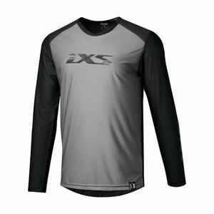 IXS Cyklistický dres s dlouhým rukávem letní - TRIGGER LITE 1.0 - šedá L obraz