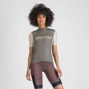 SPORTFUL Cyklistický dres s krátkým rukávem - SUPERGIARA LOGO W - šedá/růžová S obraz