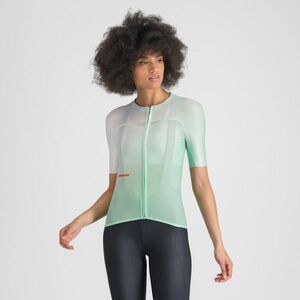 SPORTFUL Cyklistický dres s krátkým rukávem - LIGHT W - zelená/bílá S obraz