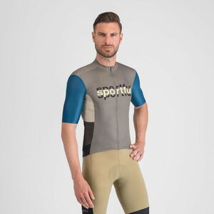 SPORTFUL Cyklistický dres s krátkým rukávem - SUPERGIARA LOGO - modrá/šedá 2XL obraz