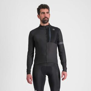 SPORTFUL Cyklistický dres s dlouhým rukávem zimní - SUPERGIARA THERMAL - černá XL obraz