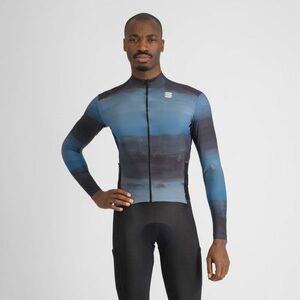 SPORTFUL Cyklistický dres s dlouhým rukávem zimní - FLOW SUPERGIARA THERMAL - modrá XL obraz