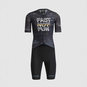 SPORTFUL Cyklistická kombinéza - FAST NOT FUN - černá 2XL obraz