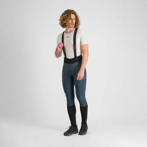 SPORTFUL Cyklistické kalhoty dlouhé s laclem - SUPERGIARA - zelená/černá M obraz