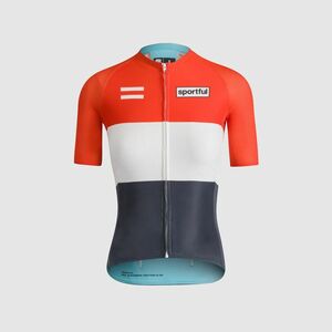 SPORTFUL Cyklistický dres s krátkým rukávem - SUPERNOVA HERITAGE W - modrá/bílá/červená M obraz