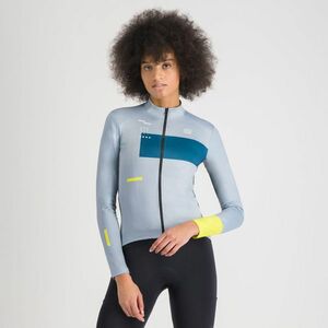 SPORTFUL Cyklistický dres s dlouhým rukávem zimní - BREAKOUT SUPERGIARA THERMAL W - šedá/modrá L obraz