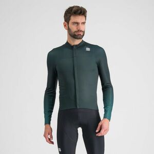 SPORTFUL Cyklistický dres s dlouhým rukávem zimní - BODYFIT PRO - zelená 2XL obraz