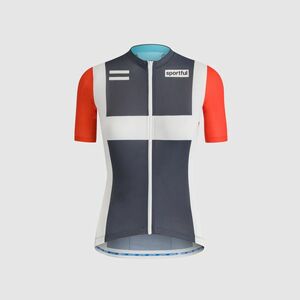 SPORTFUL Cyklistický dres s krátkým rukávem - CLASSIC HERITAGE W - modrá/bílá/červená M obraz