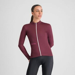 SPORTFUL Cyklistický dres s dlouhým rukávem zimní - CLASSIC THERMAL W - bordó S obraz