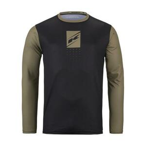 KENNY Cyklistický dres s dlouhým rukávem letní - ELITE 25 - černá/hnědá XL obraz