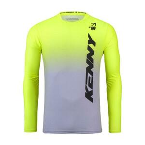 KENNY Cyklistický dres s dlouhým rukávem letní - PROLIGHT 25 - žlutá/šedá XL obraz