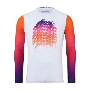 KENNY Cyklistický dres s dlouhým rukávem letní - PROLIGHT KID 25 - bílá/růžová XS obraz