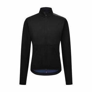 SANTINI Cyklistická zateplená bunda - WINDBLOCK - černá M obraz