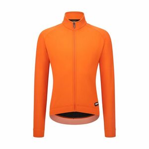 SANTINI Cyklistická zateplená bunda - RTR - oranžová 2XL obraz