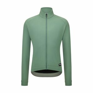 SANTINI Cyklistická zateplená bunda - RTR - světle zelená M obraz