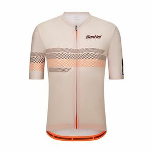 SANTINI Cyklistický dres s krátkým rukávem - IDEA - béžová 3XL obraz
