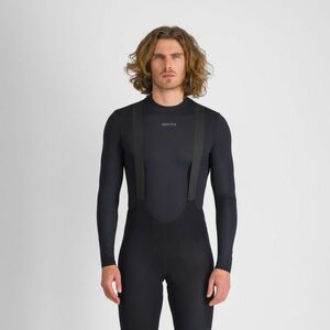 SPORTFUL Cyklistické triko s dlouhým rukávem - MERINO LAYER - černá XL obraz