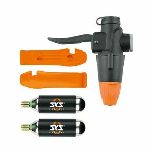 SKS příslušenství k pumpě - TUBELESS HEAD SET - černá/oranžová obraz