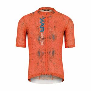 KARPOS Cyklistický dres s krátkým rukávem - VAL VIOLA - oranžová L obraz