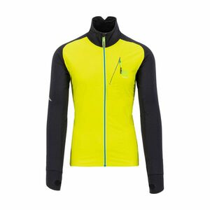 KARPOS Cyklistická zateplená bunda - LAVAREDO FLEECE - žlutá/černá 2XL obraz
