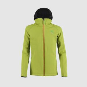 KARPOS Cyklistická větruodolná bunda - LAVAREDO WINTER KIDS - zelená/černá 6Y obraz