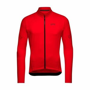 GORE Cyklistický dres s dlouhým rukávem zimní - C3 THERMO - červená 2XL obraz