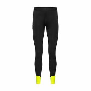 GORE Cyklistické kalhoty dlouhé bez laclu - CONCURVE - černá/žlutá M obraz