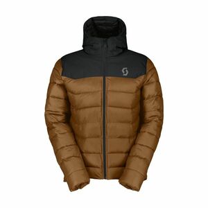 SCOTT Cyklistická zateplená bunda - INSULOFT WARM - černá/hnědá 2XL obraz