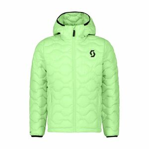 SCOTT Cyklistická zateplená bunda - INSULOFT WARM JR - světle zelená 164 cm obraz